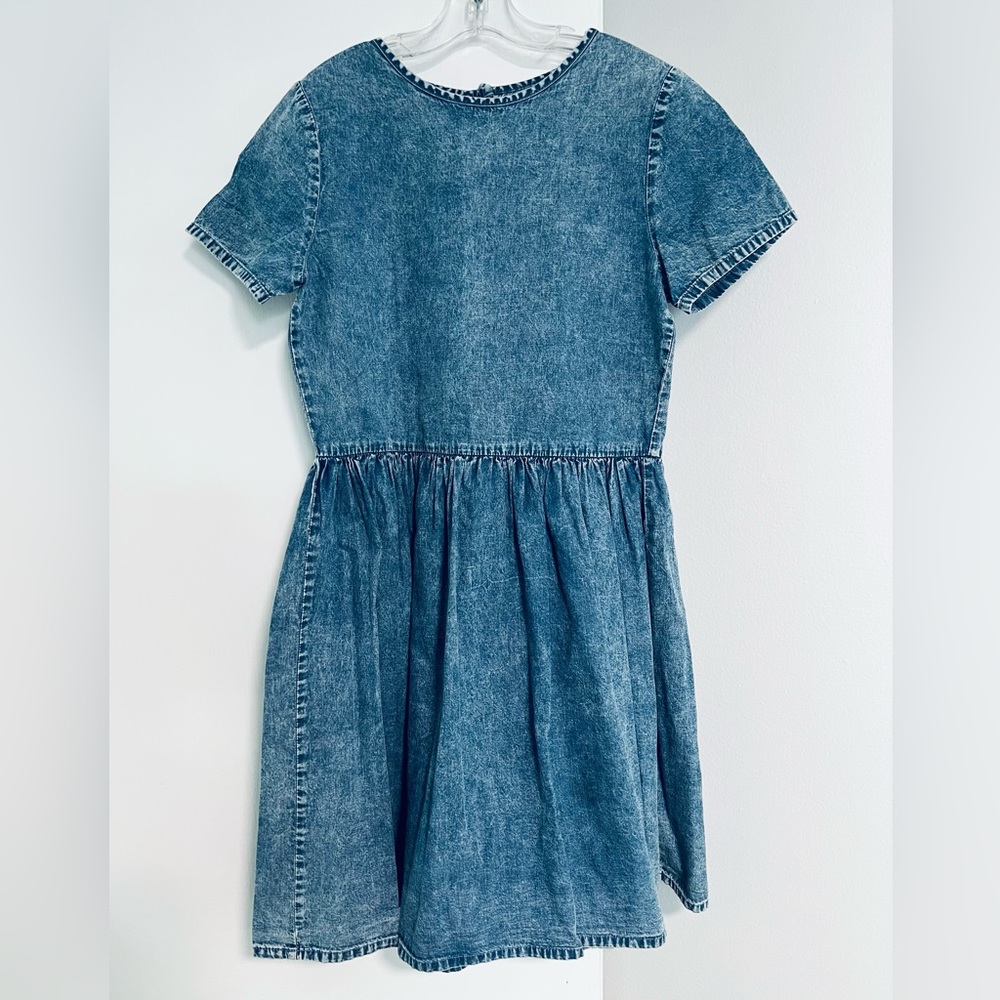 DENIM DRESS***Gorgeous Cut**Size 11/12 Like New - Picture 1 of 6